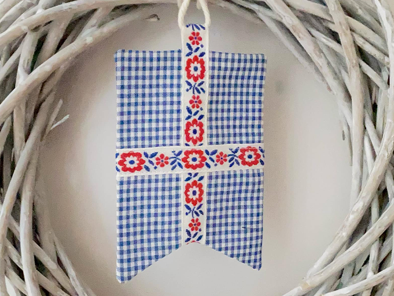 Wimpel mit Kreuz - ITH-Stickdatei